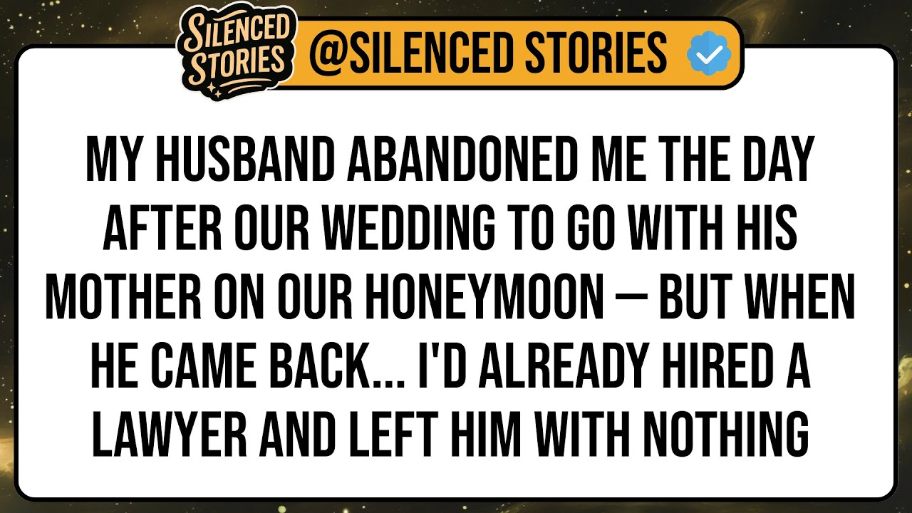 My Husband Abandoned Me the Day After Our Wedding To Go With His Mother on OUR Honeymoon — But ...