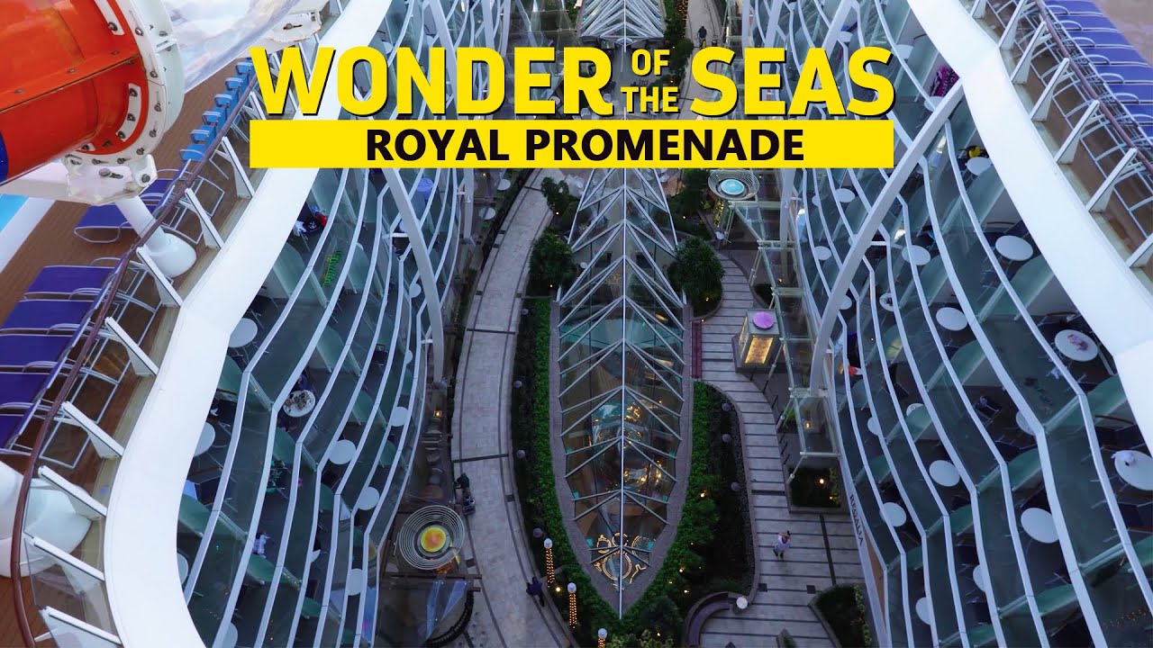 Royal Promenade at The Wonder of The Seas | 8 Days on The Worlds Largest Cruise ship #cruiseship