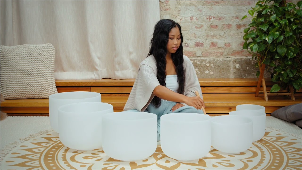Crystal Singing Bowl Set #432hz #soundhealing