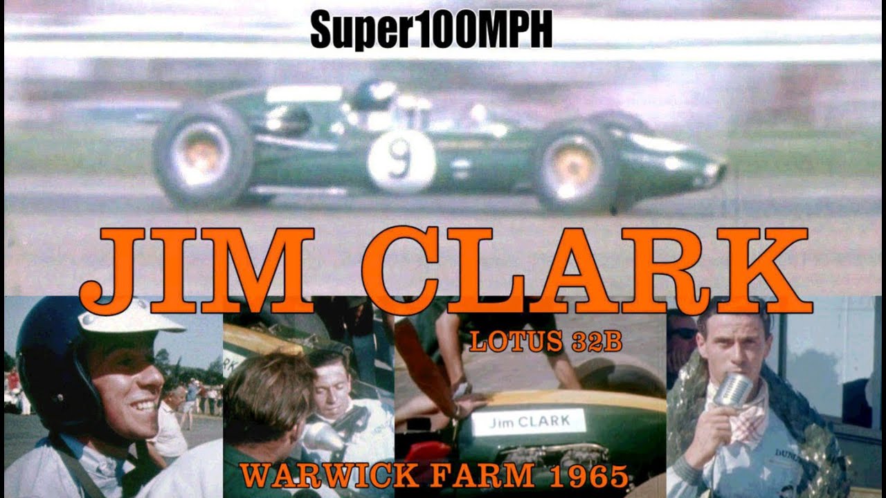 JIM CLARK 1965 Warwick Farm - Lotus 32B