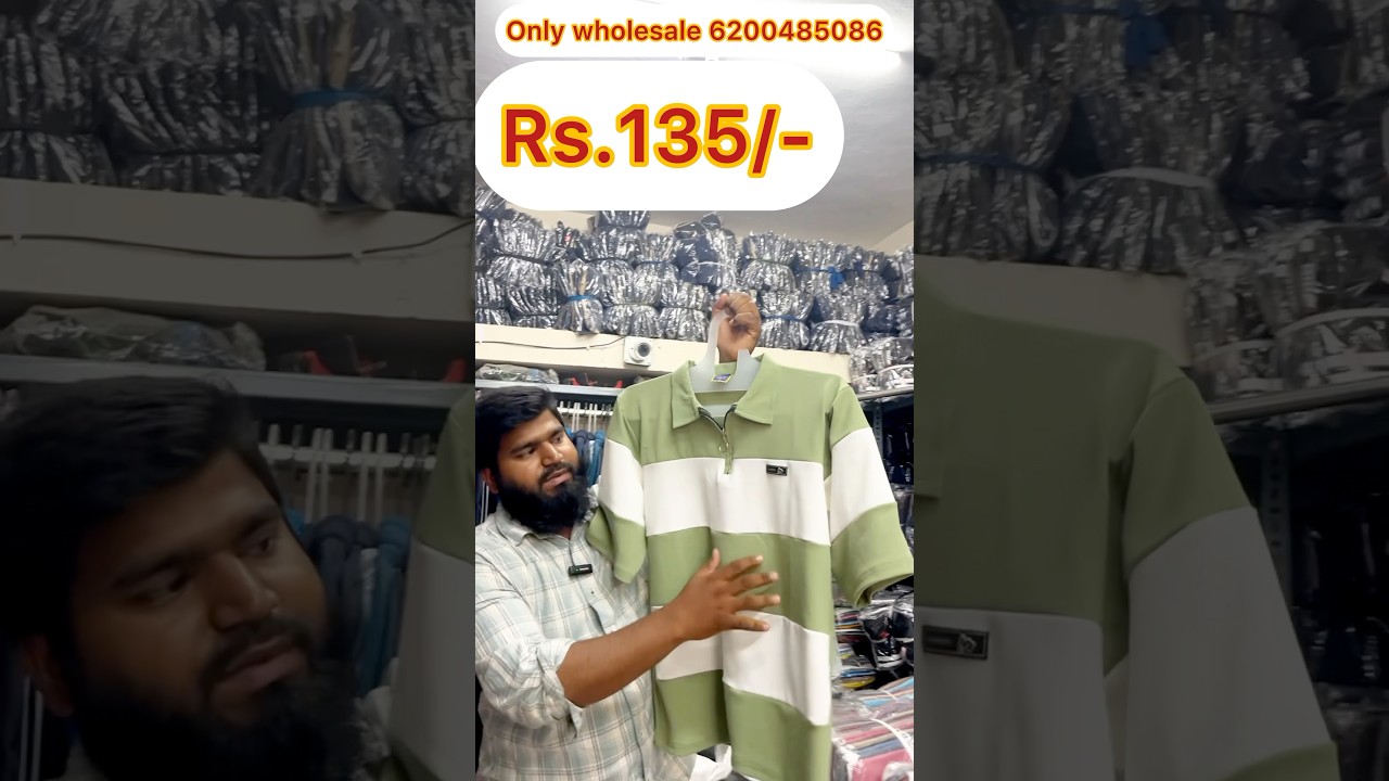 Men’s T-shirt Lycra 135/-.Tirupur wholesale market.