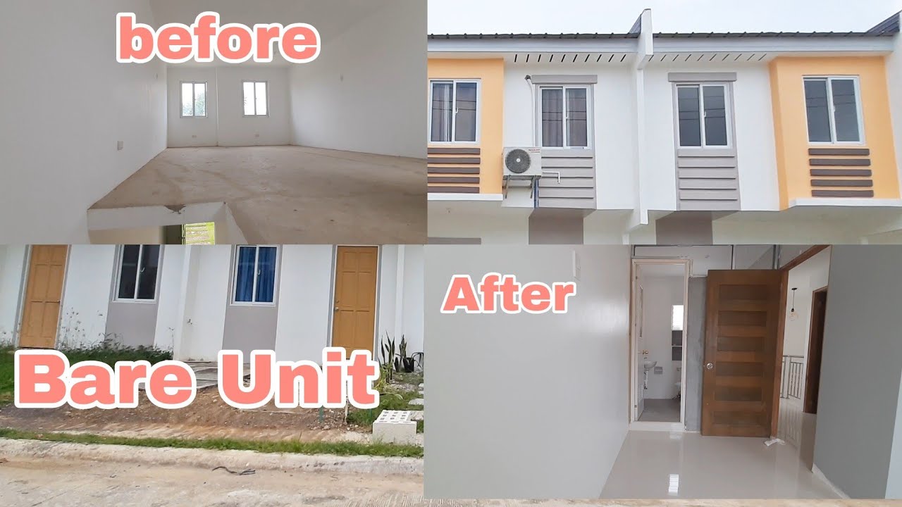 Bare Unit, Before and After Interior House Design, Renovation, Richwood Bohol