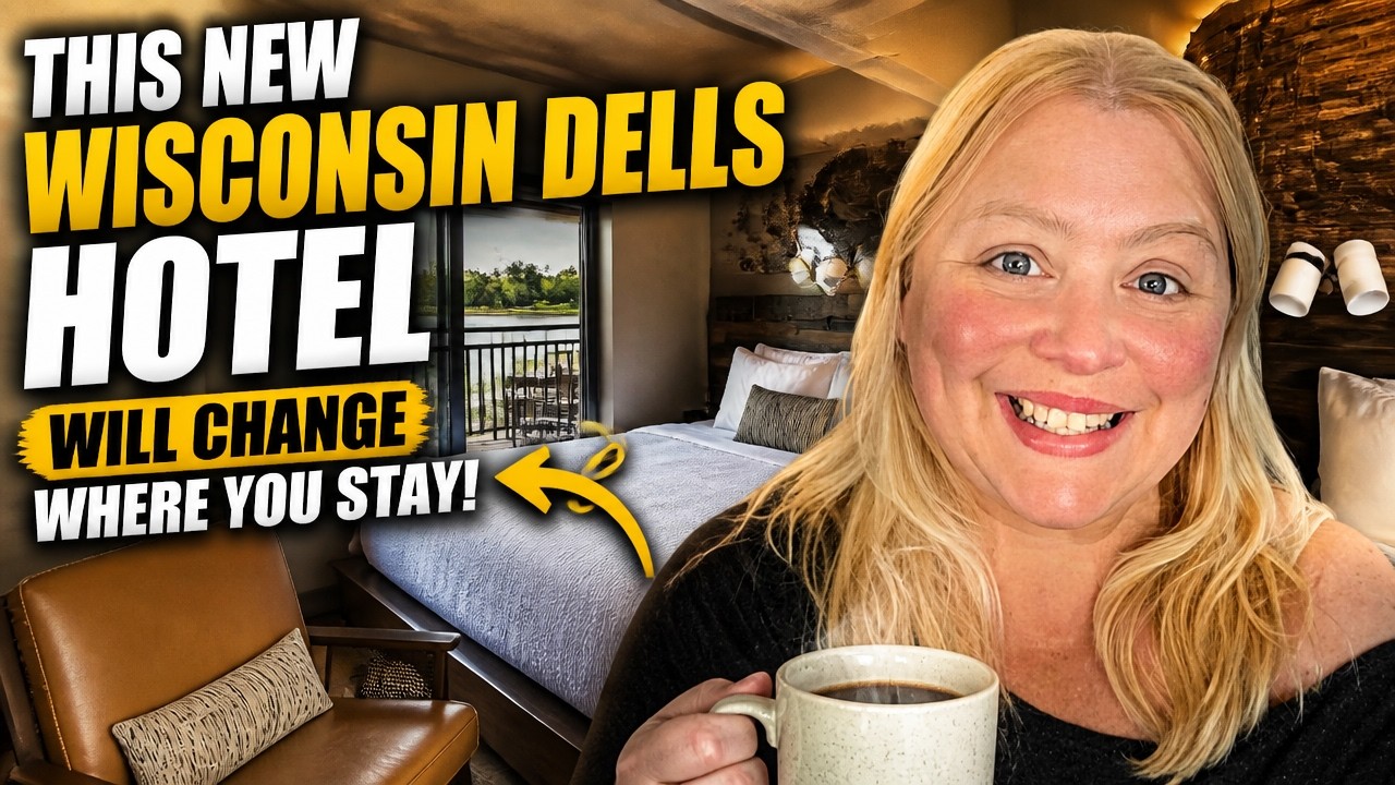 This New Wisconsin Dells Hotel Will Change Where You Stay! (Room Tour Two Queen Beds)