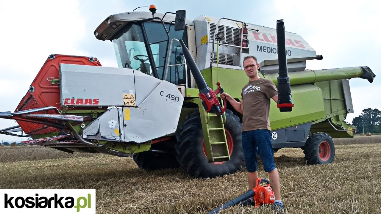 Żniwa 2018 i dmuchawy TORO, SNAPPER, Oleo-Mac - wielkie odkurzanie kombajnu Claas Medion