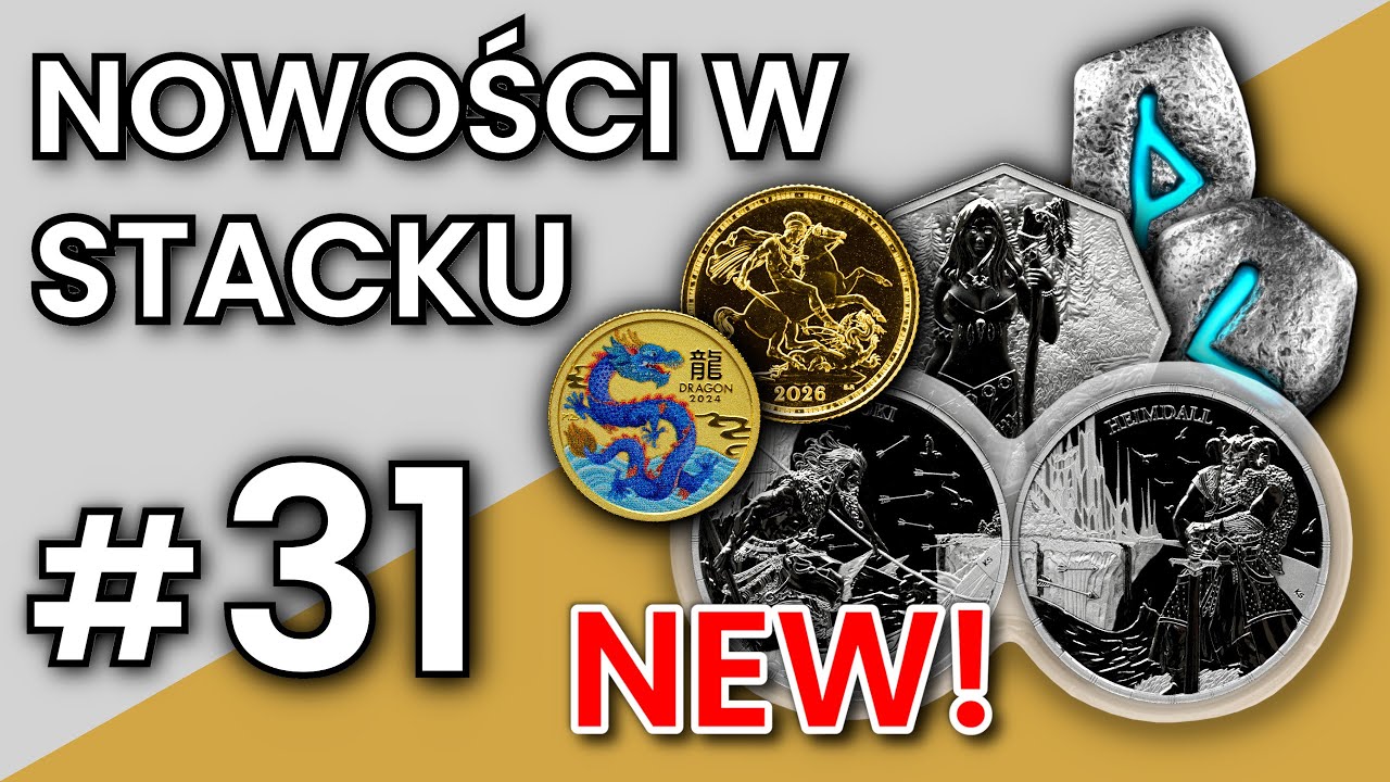 ZUPEŁNIE NOWY SUWEREN, kolorowe ZŁOTO i SREBRO premium od Germania Mint - Nowości w stacku #31