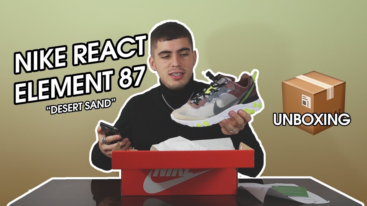 SNEAKERS DE PLÁSTICO Y CORCHO | NIKE REACT ELEMENT 87 
