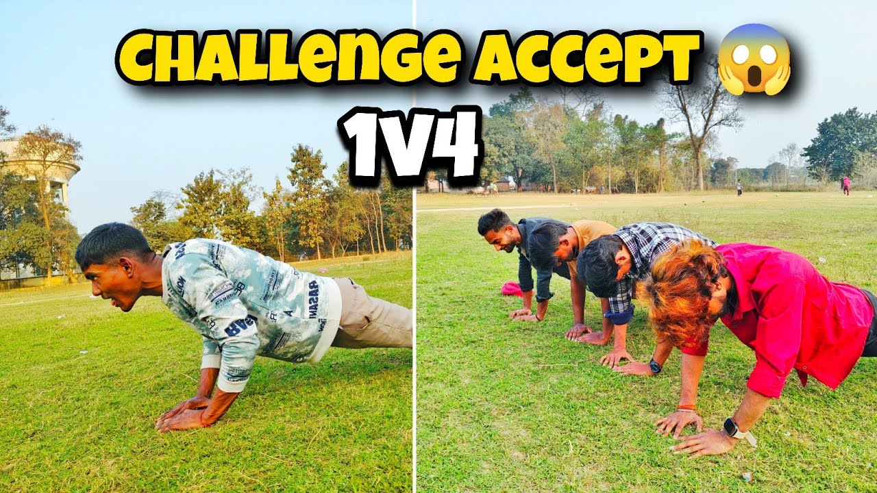 Park Me 1vs4 Pushups Challenge 😱