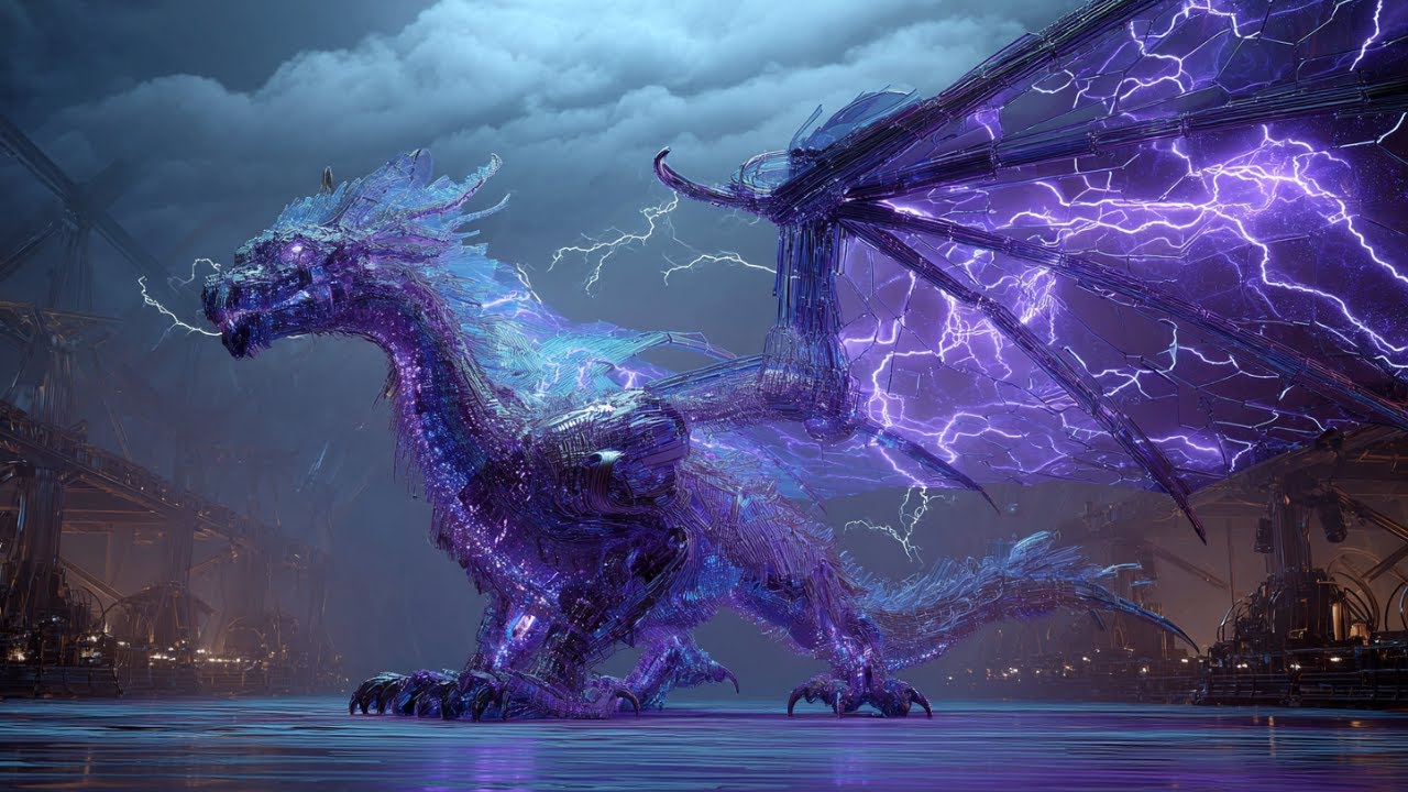 Lightening-forged Dragon | Electronic Fantasy Metal Loop | Arcane Power & Lightning Skies