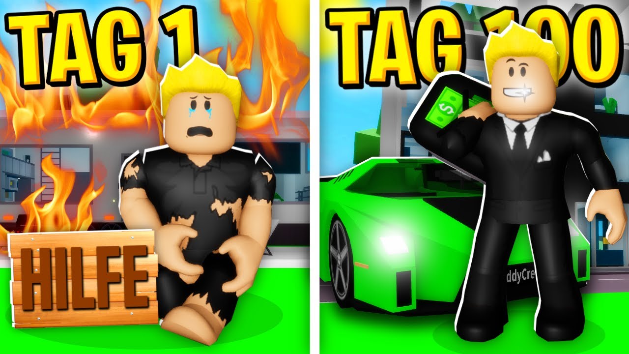 Ich VERBRINGE 100 TAGE in BROOKHAVEN XXL 😨 (Roblox Brookhaven 🏡RP | Story Deutsch)