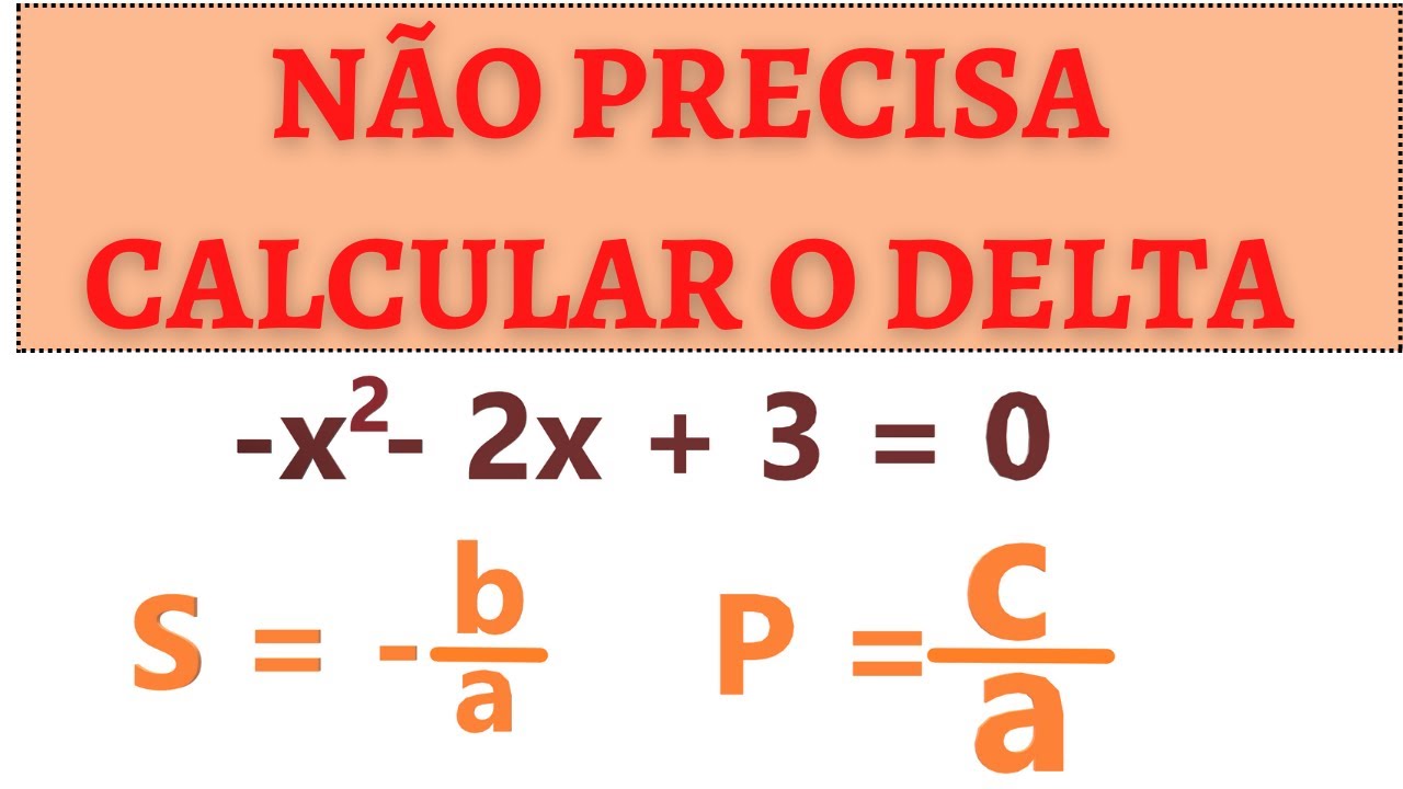 EVITA A FÓRMULA RESOLVENTE -  Equações quadráticas completas. #06 ÁLGEBRA