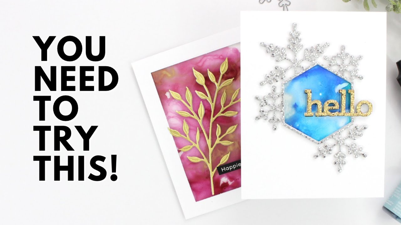 ALCOHOL INK on Acetate :  A MUST TRY Technique!