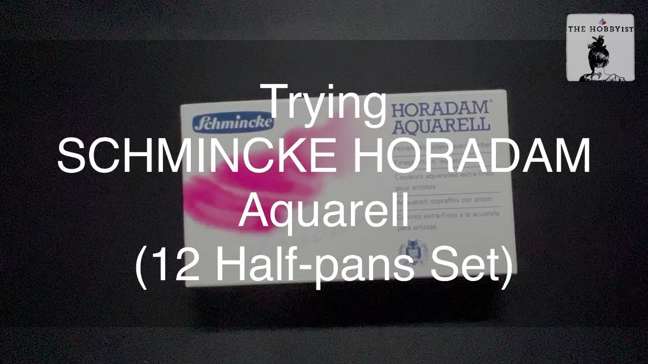 @TheHobbyist_Finds | Trying Schmincke Horadam Aquarell 12 Half-pans Set