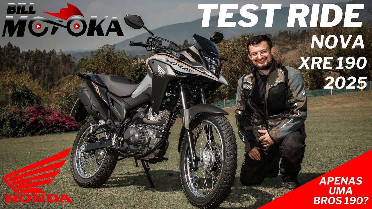 TEST RIDE oficial nova HONDA XRE 190 2025, ela é apenas uma BROS 190 ou vale a pena o investimento?