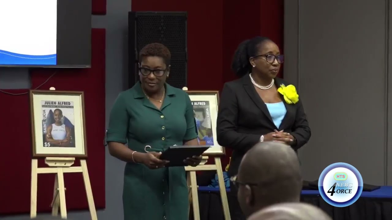 SAINT LUCIA UNVEILS OFFICIAL JULIEN ALFRED COMMEMORATIVE STAMP TO HONOR OLYMPIC GOLD