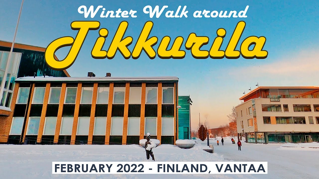 Vantaa Walk: Tikkurila Neighbourhood, February 2022, Finland [4K]