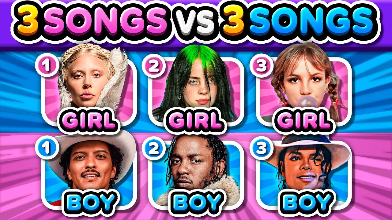 ♀️ GIRLS vs BOYS ♂️ Save One Song (3 Songs vs 3 Songs) | Music Quiz