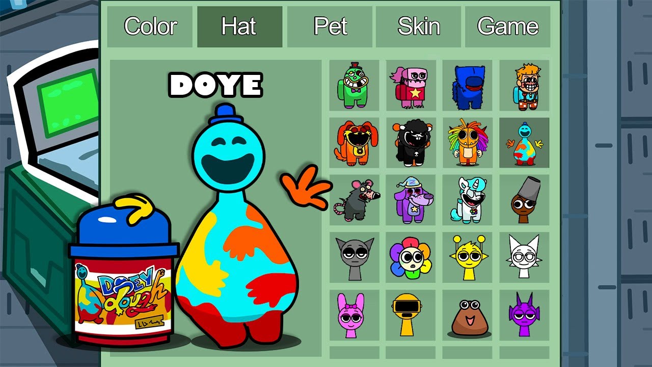 Doey (Poppy Playtime) in Among Us ◉ 1000 iQ impostor