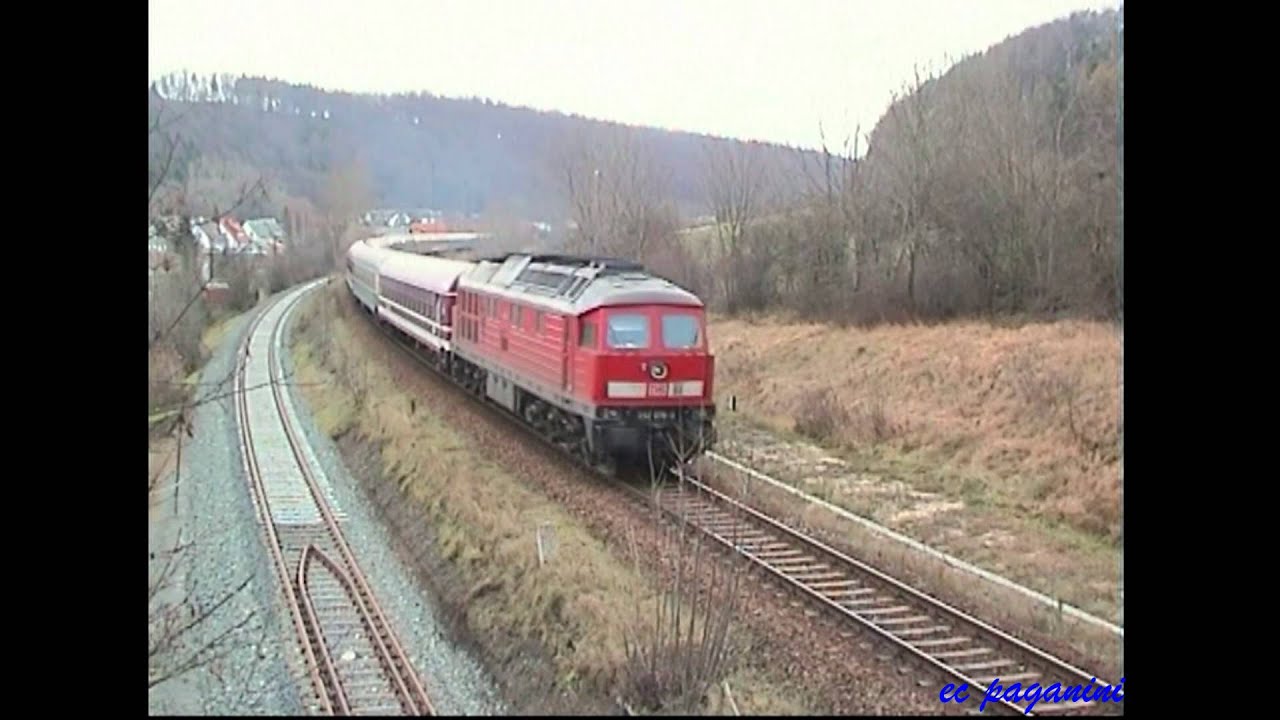 Altbel&uuml;ftete 232 mit 13 Wagen-Euroexpress und 232 Schublok