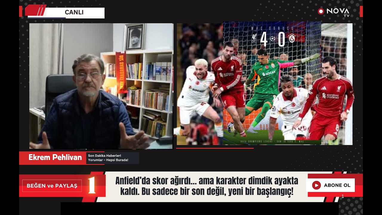 Galatasaray Avrupa’ya Veda Etti! 4-0’ın Ardındaki Gerçekler 🔥 Liverpool Maçı Analiz | Canlı #LIVvGS