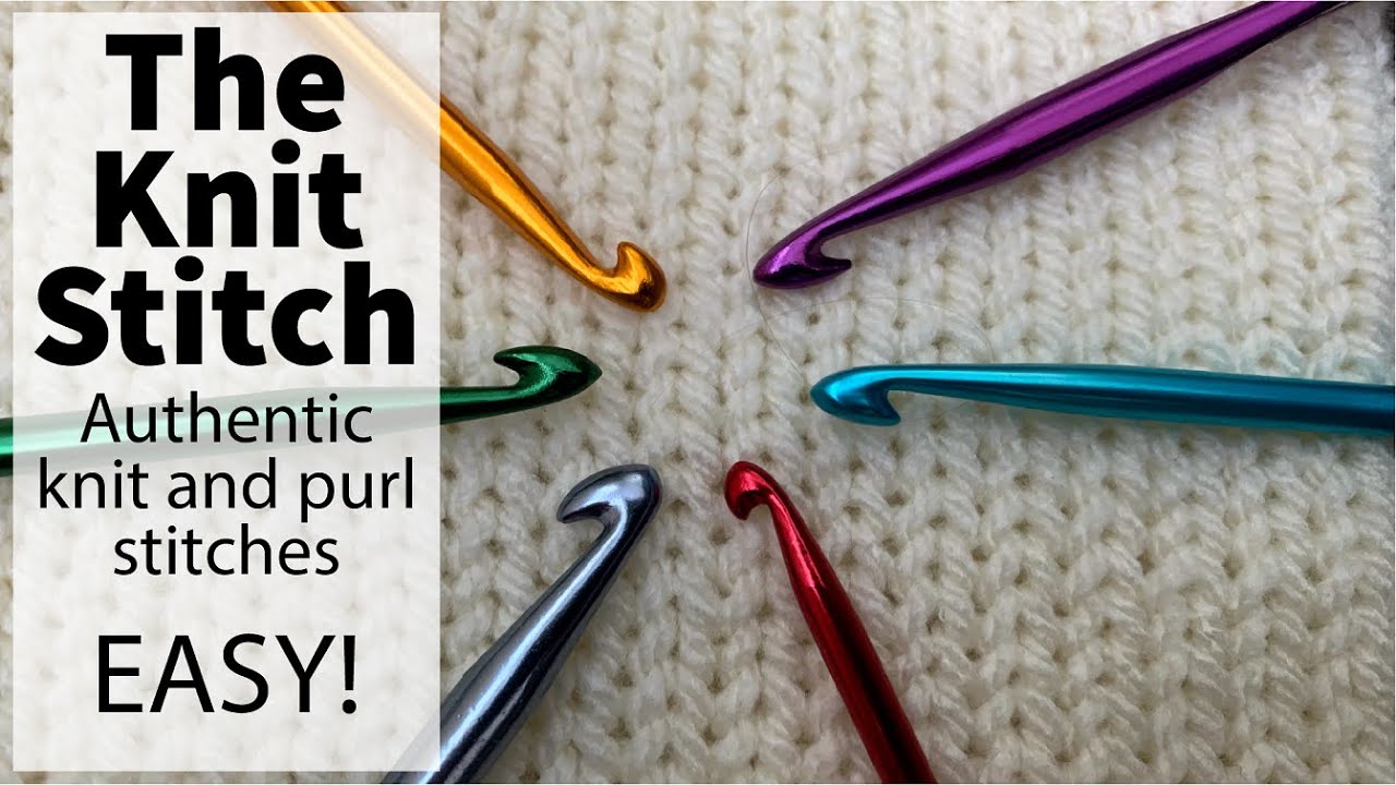 How to knit with a crochet hook, knooking knitting alternative Japanese Style