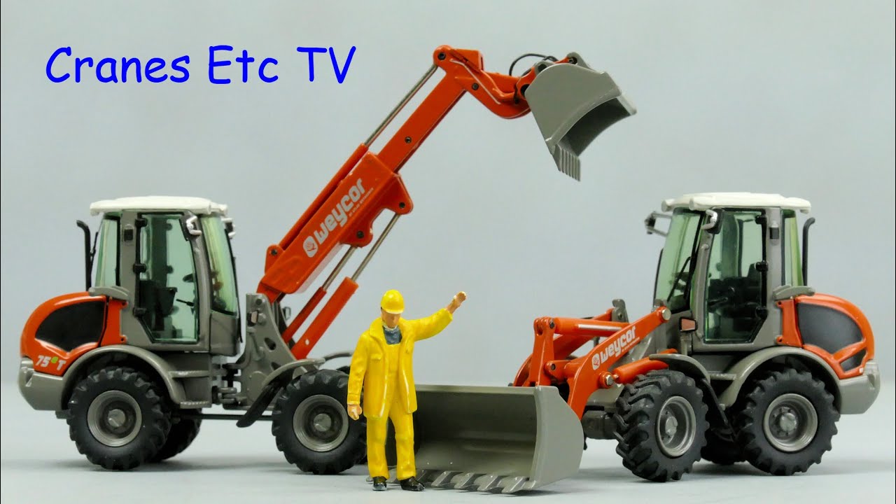 NZG Weycor AR 65e and AR 75e T Wheel Loaders by Cranes Etc TV