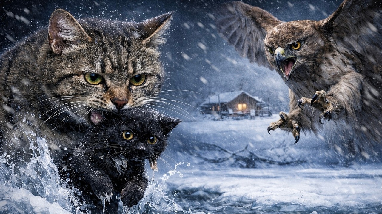 Kitten Survival in Extreme Cold | -30°C Kitten Survival Story