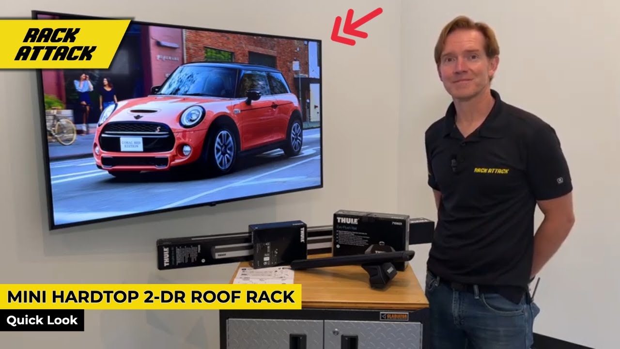 2014-2022+ MINI Hardtop 2-dr Hatchback with Flush Side Rails - Thule's Best Roof Rack Crossbars