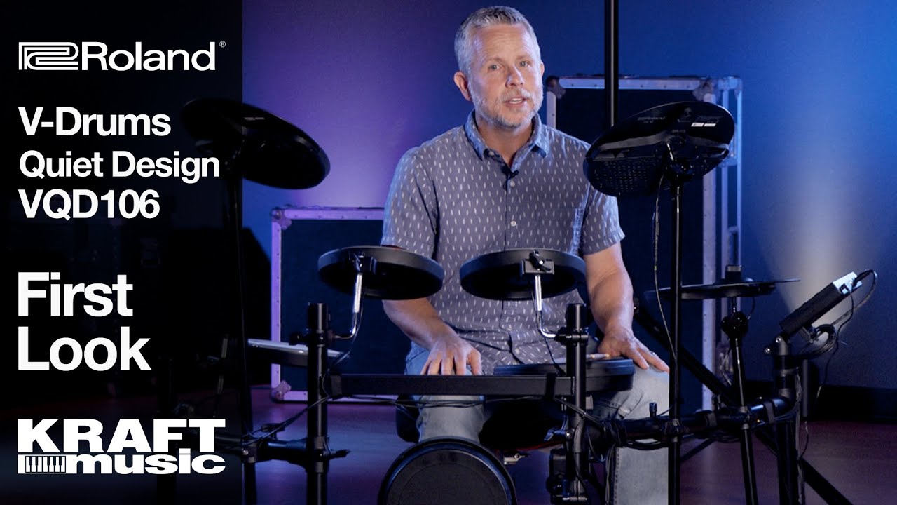 Roland V-Drums Quiet Design VQD106 — первый взгляд