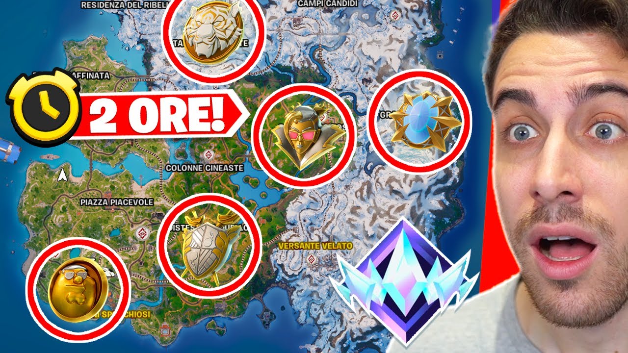 Atterro per 2 ORE ai MEDAGLIONI dei BOSS in RANKED! Capitolo 5 Fortnite ITA!