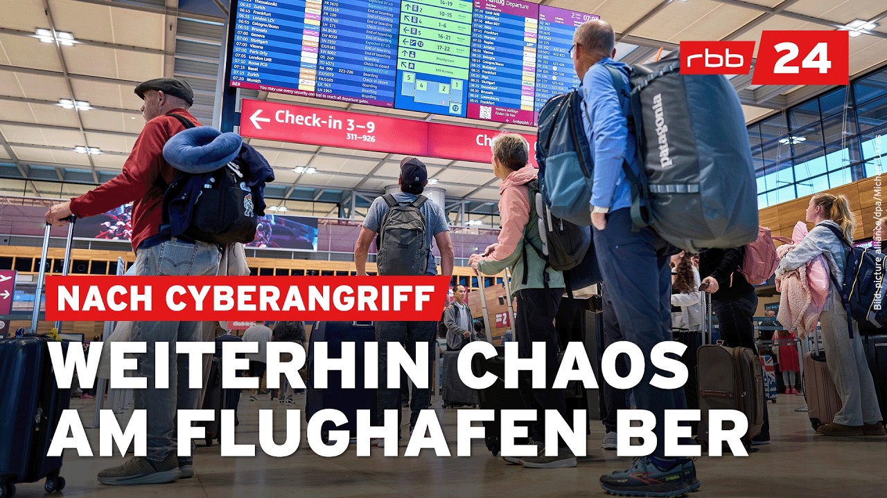 Probleme nach Cyberattacke am Flughafen BER dauern noch an