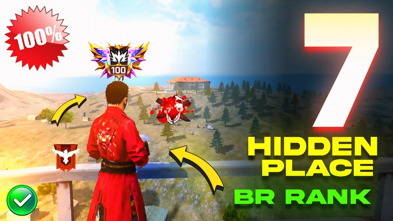 TOP 7 HIDDEN PLACES FOR BR RANK IN BERMUDA MAP | AFTER NEW SEASON | BR RANK TIPS AND TRICKS