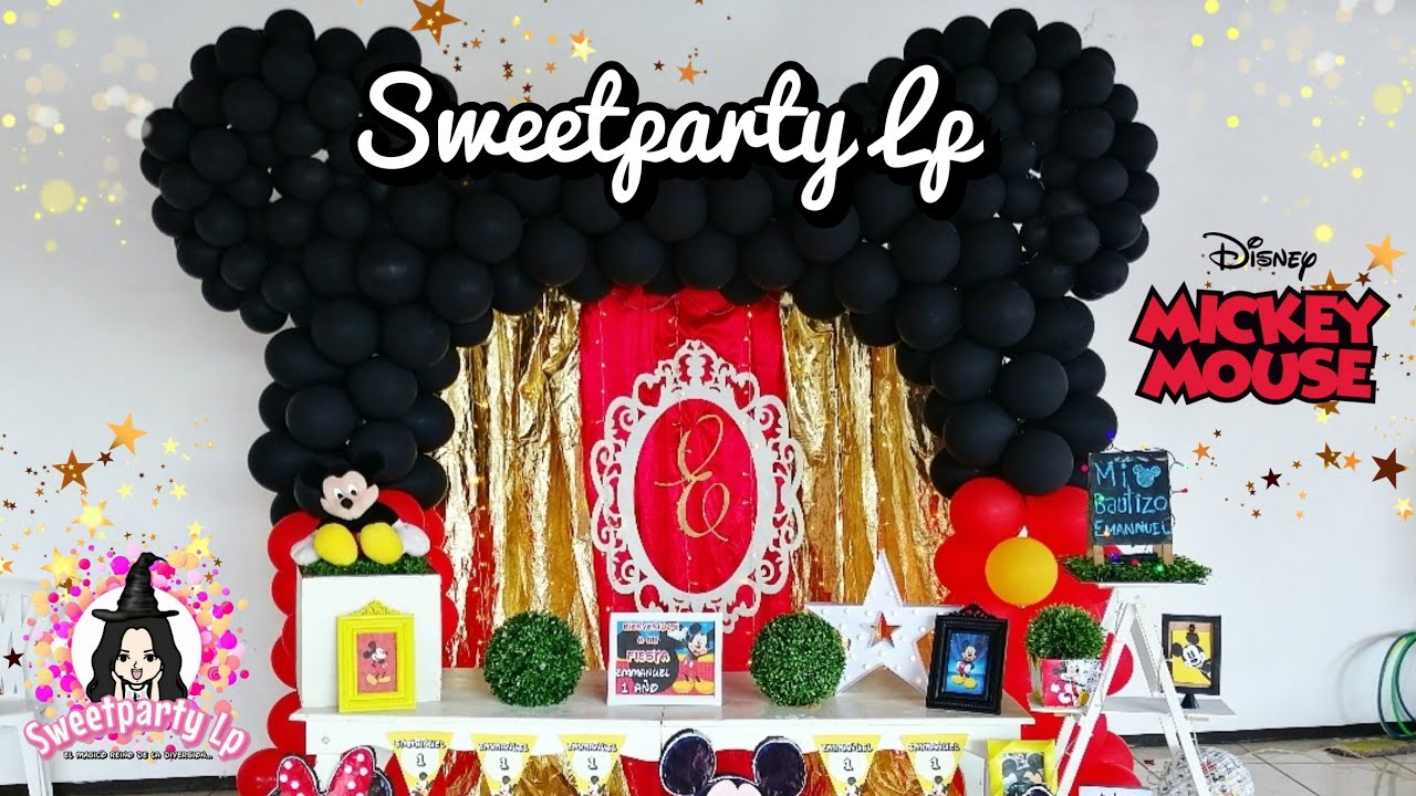 Decoración de Mickey Mouse | Montaje y paso a paso