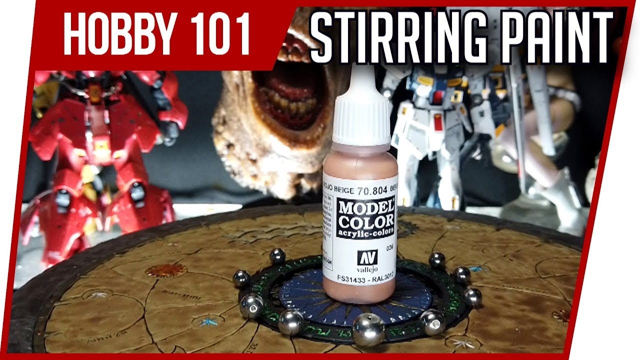 how to mix paint with agitator balls