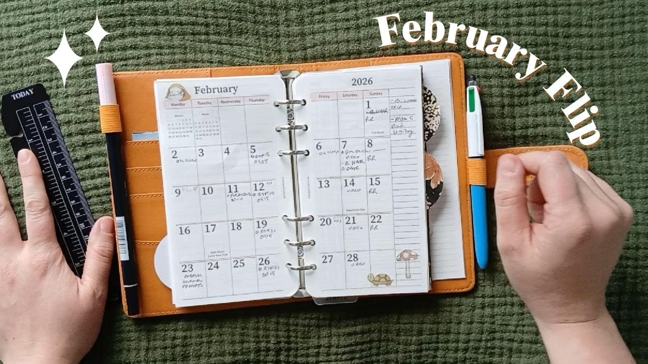 SLOWLEY BUILDING THE PERFECT PLANNING SYSTEM | February Flip + How I Index My Notes