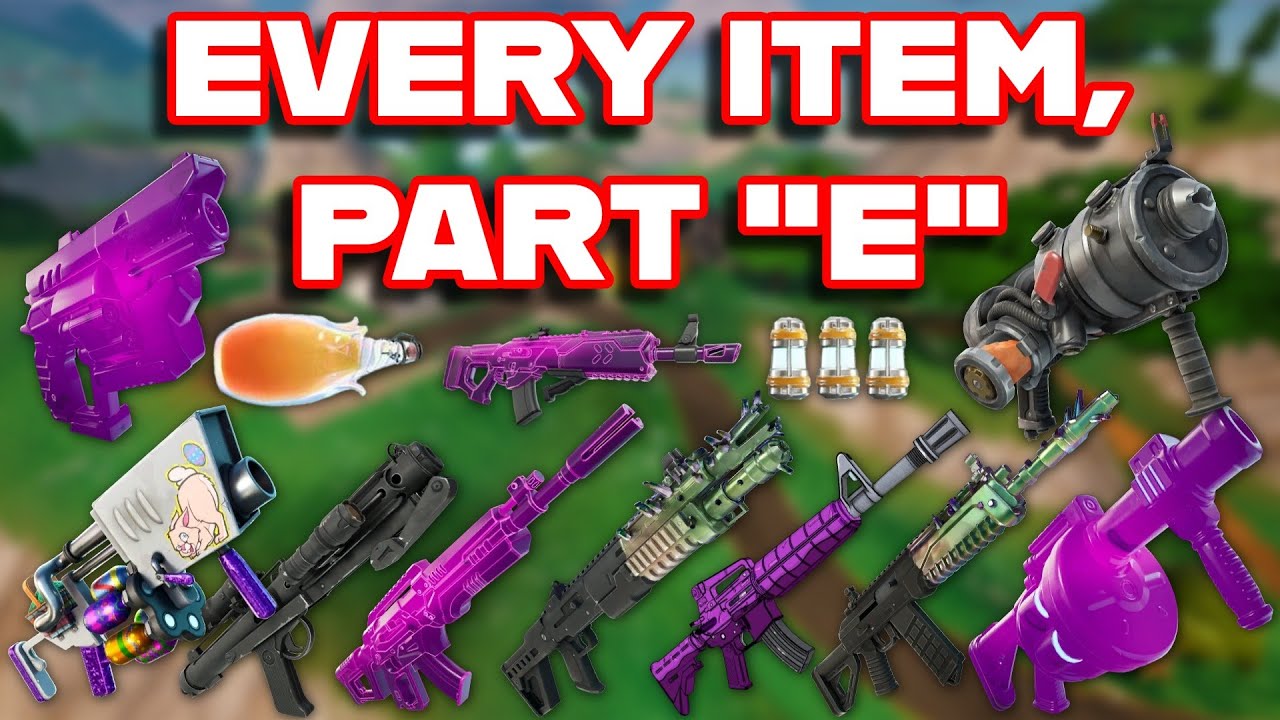 Ranking EVERY ITEM In FORTNITE ALPHABETICALLY (Part 