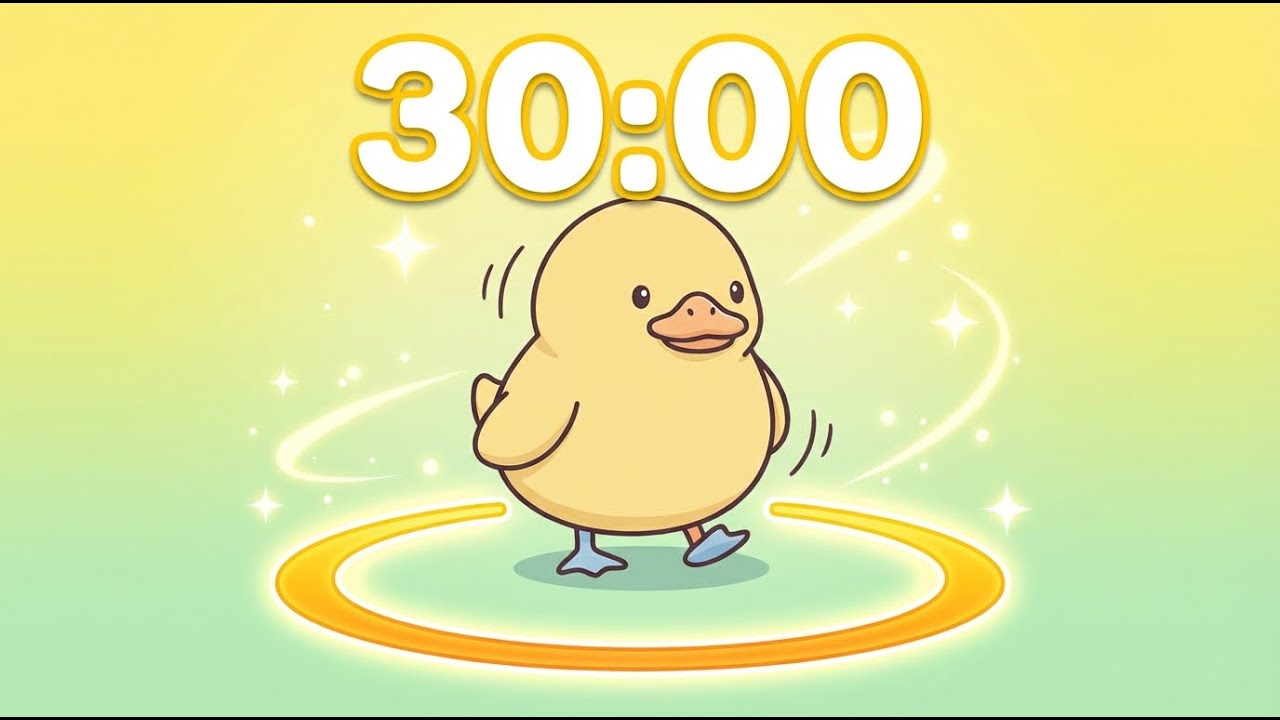 30 Minute Timer 🦆 Study Timer for Classroom Focus
