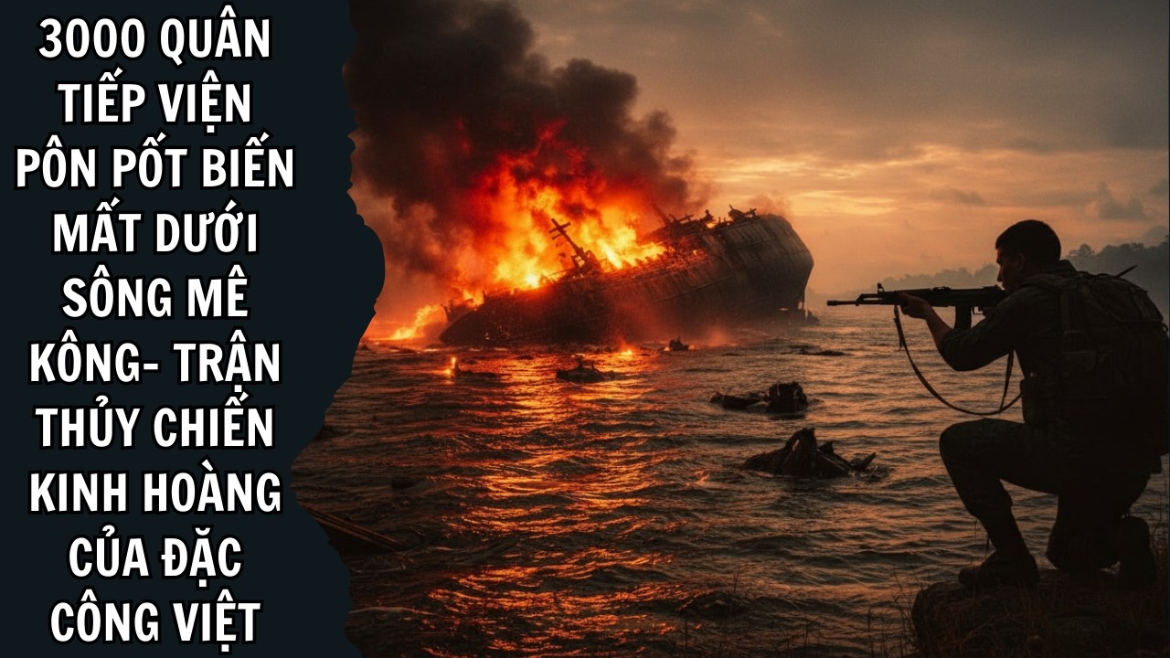 000 Quân Tiếp Viện Pôn Pốt Biến Mất Dưới Sông Mê Kông  Trận Thủy Chiến Kinh Hoàng Của ĐẶC CÔNG