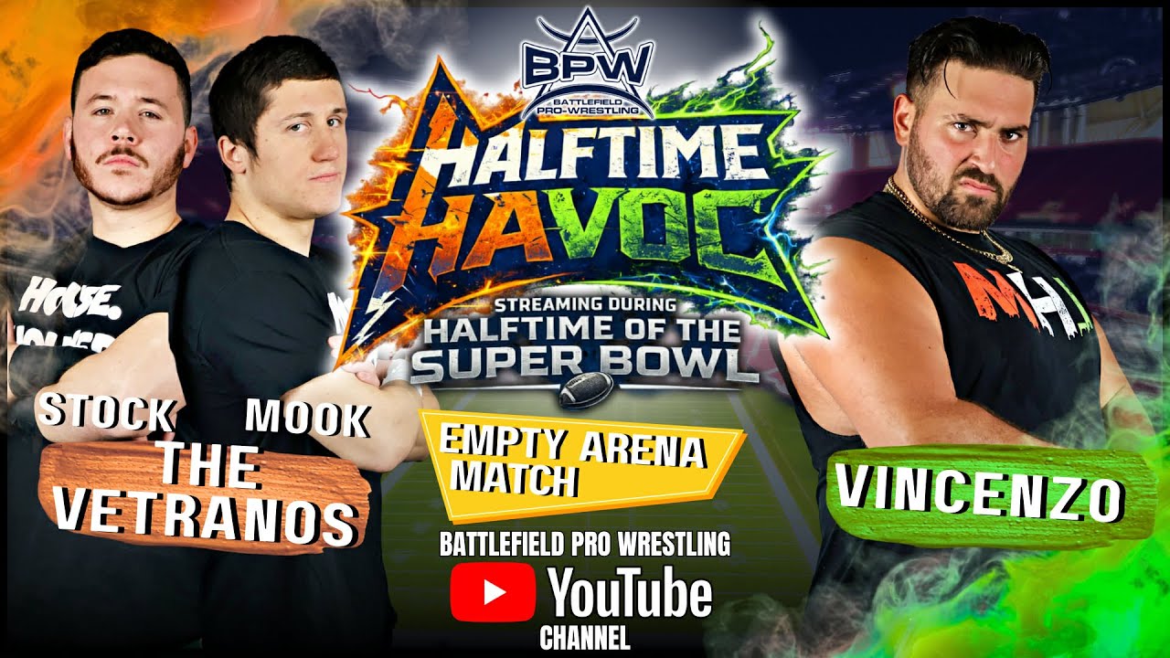 [FULL MATCH] Empty Arena Match - Vetrano Bros vs Vincenzo | BPW Presents: Halftime Havoc #halftime