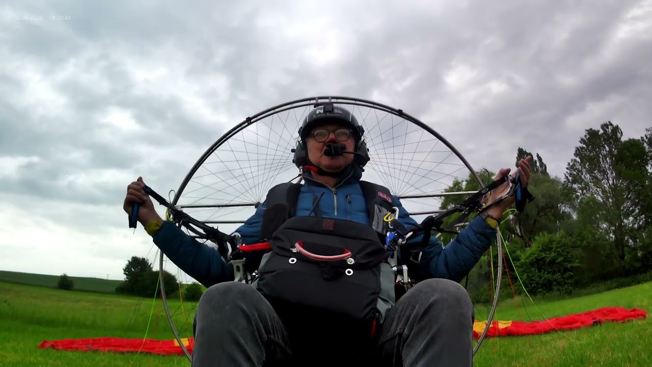 Paramotor flight 15, 16 and 17 on 2nd June 2025 at  Aeroforce in France.