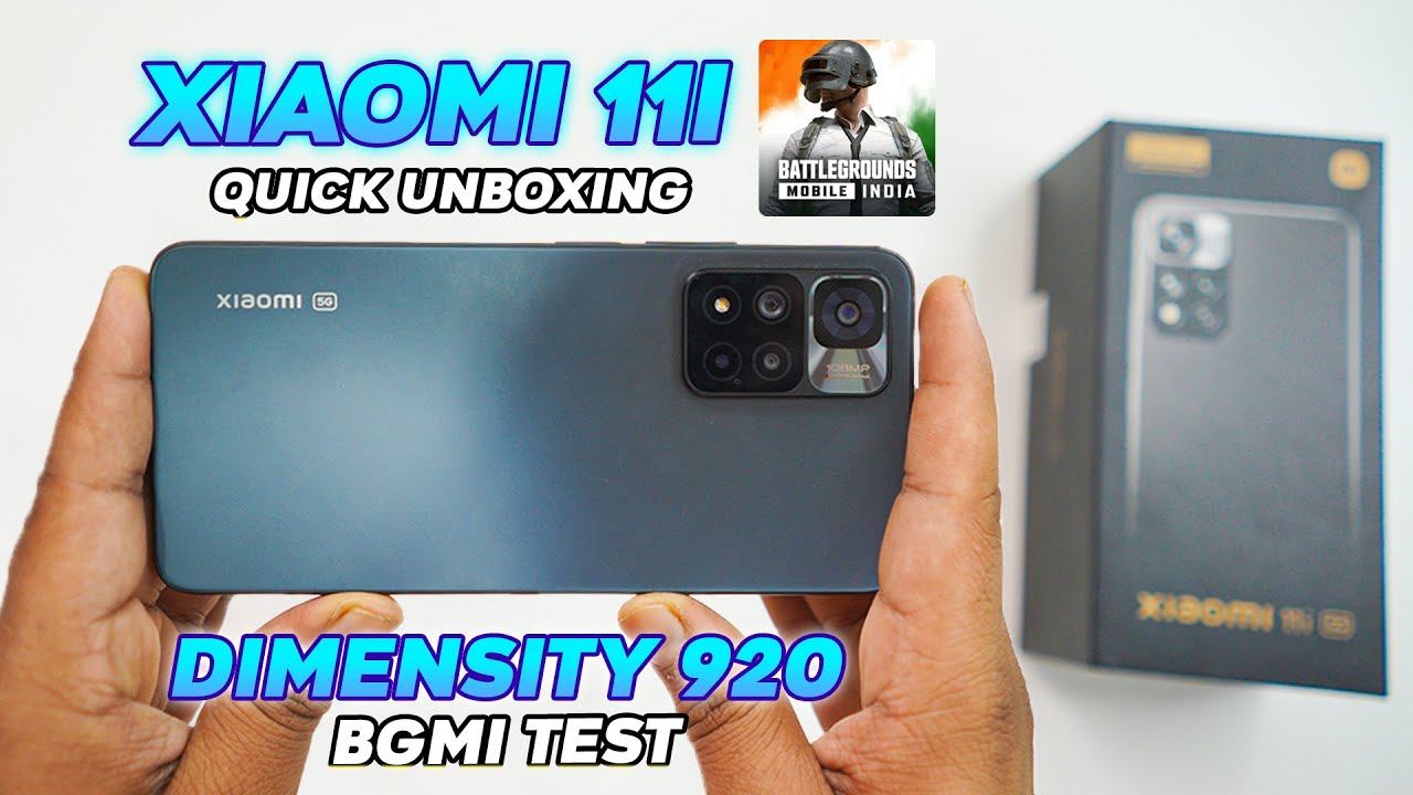 Xiaomi 11i Unboxing and BGMI Test With FPS Meter 🔥 Dimensity 920 5G 🔥