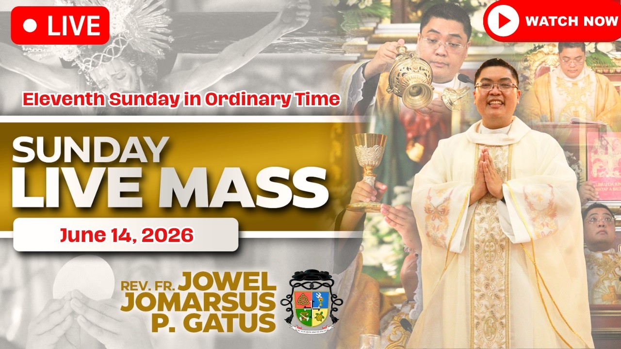 SUNDAY FILIPINO LIVE MASS TODAY *JUNE 14, 2026* FR. JOWEL JOMARSUS GATUS