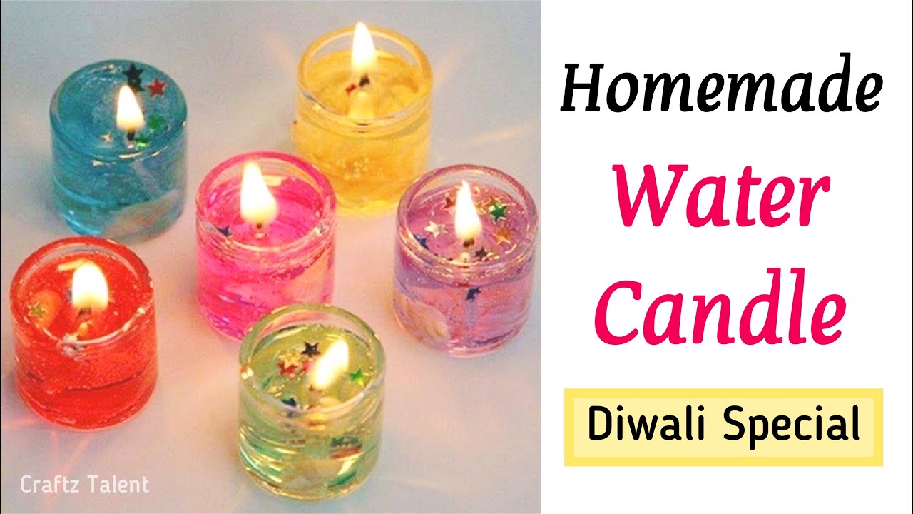 DIY Water Candle / NO WAX Candles / PAANI se banaye candle / Diwali Special / Homemade Candles / How