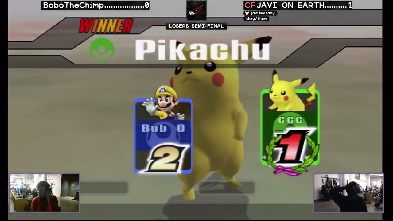 Javi (Pikachu) vs BoboTheChimp (Fox, Mario) - Chef's Choice 20 SSBB - Losers Finals