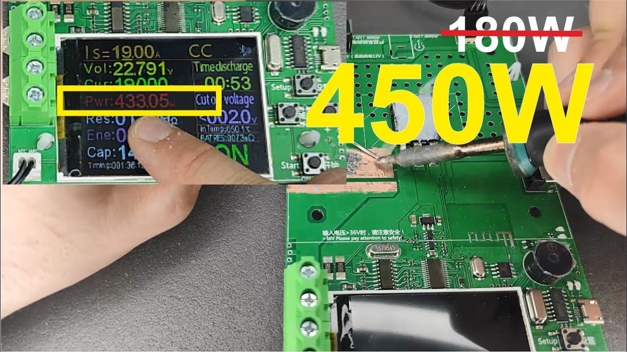 DL24P 180W tan 450W' a yükseltme | DL24P up to 450W | Battery Tester