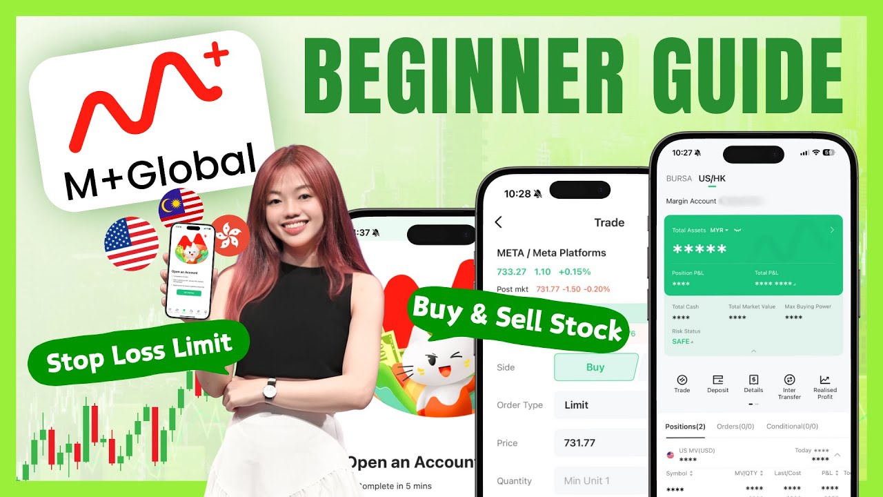 M+ Global Full Beginner Guide | Trade US, HK & Malaysia Stocks | Stop Loss & Take Profit Orders