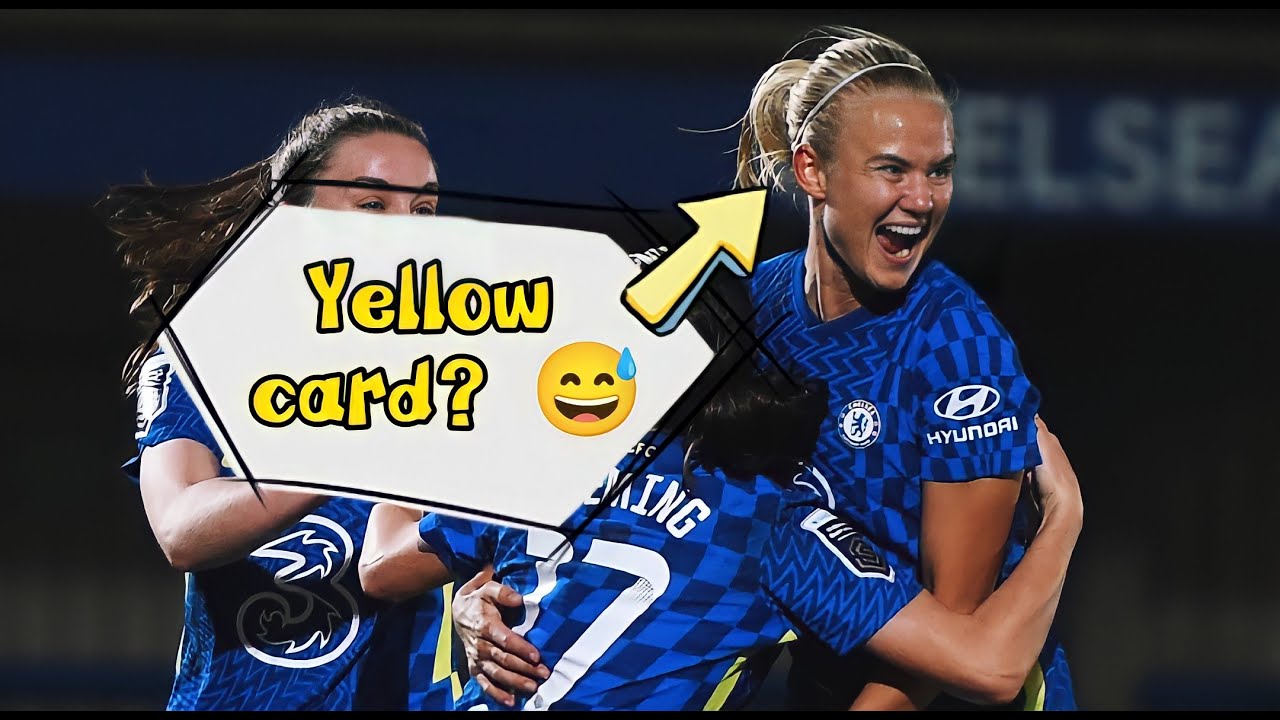 Pernille Harder vs United except it's just her managing not to get a yellow card