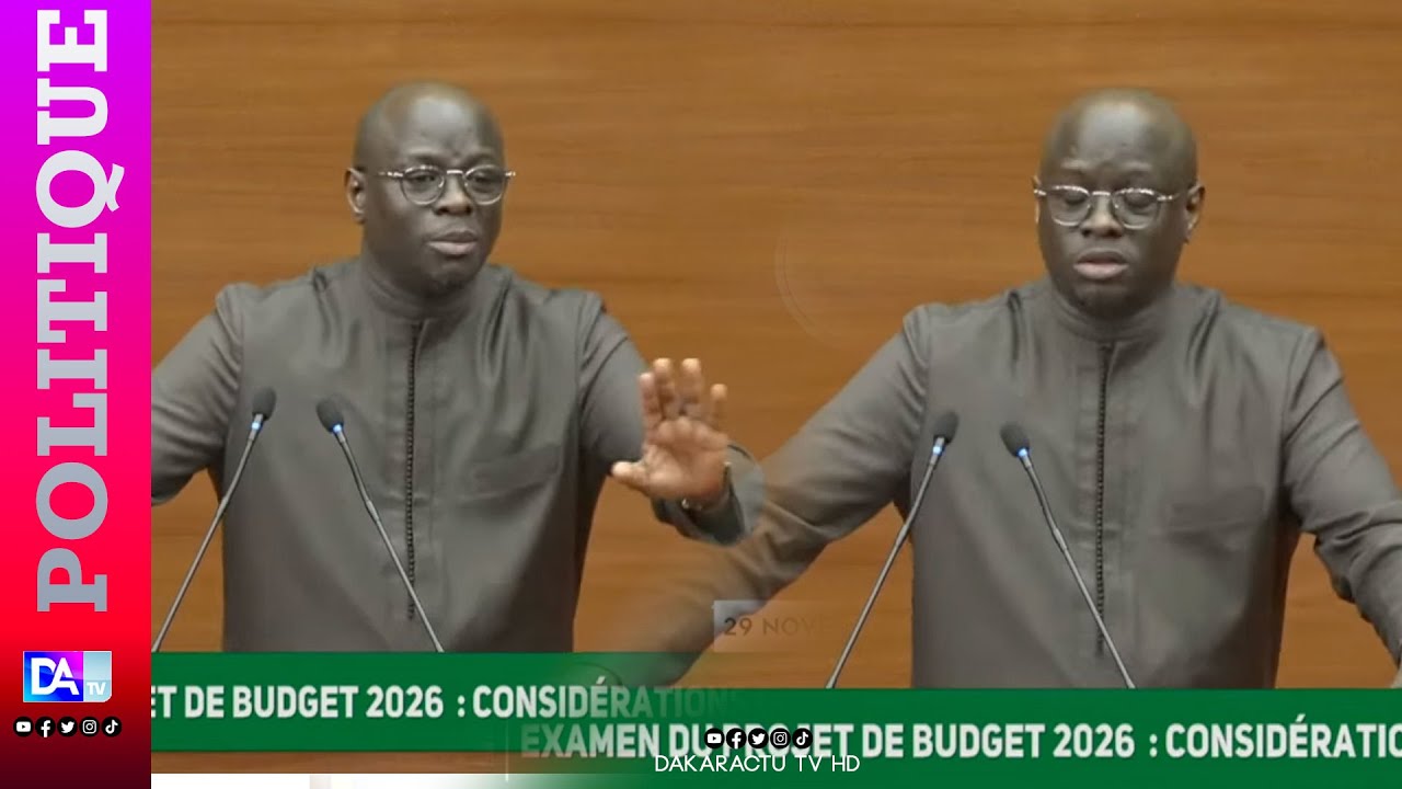 ASSEMBLEE NATIONALE : INTEGRALITE INTERVENTION DU MINISTRE DES FINANCES CHEIKH DIBA