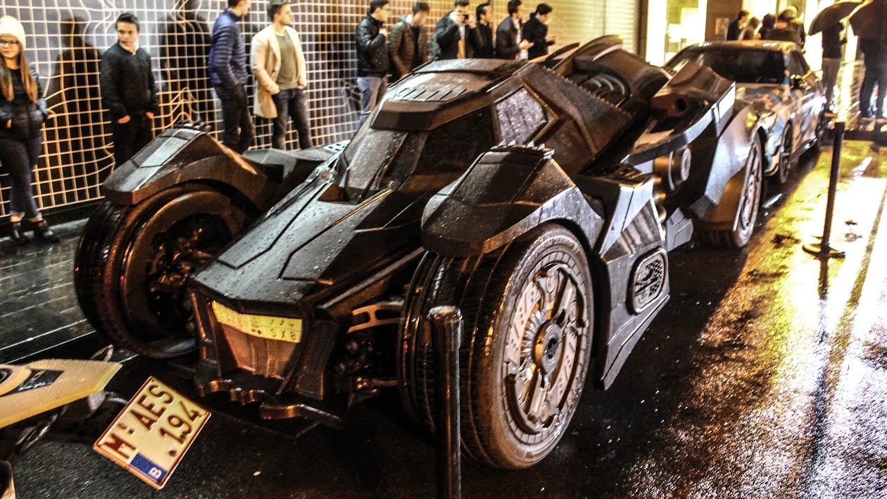 The batmobile on Belgium roads - Loud Revs, Start-up, sounds [team Galag]