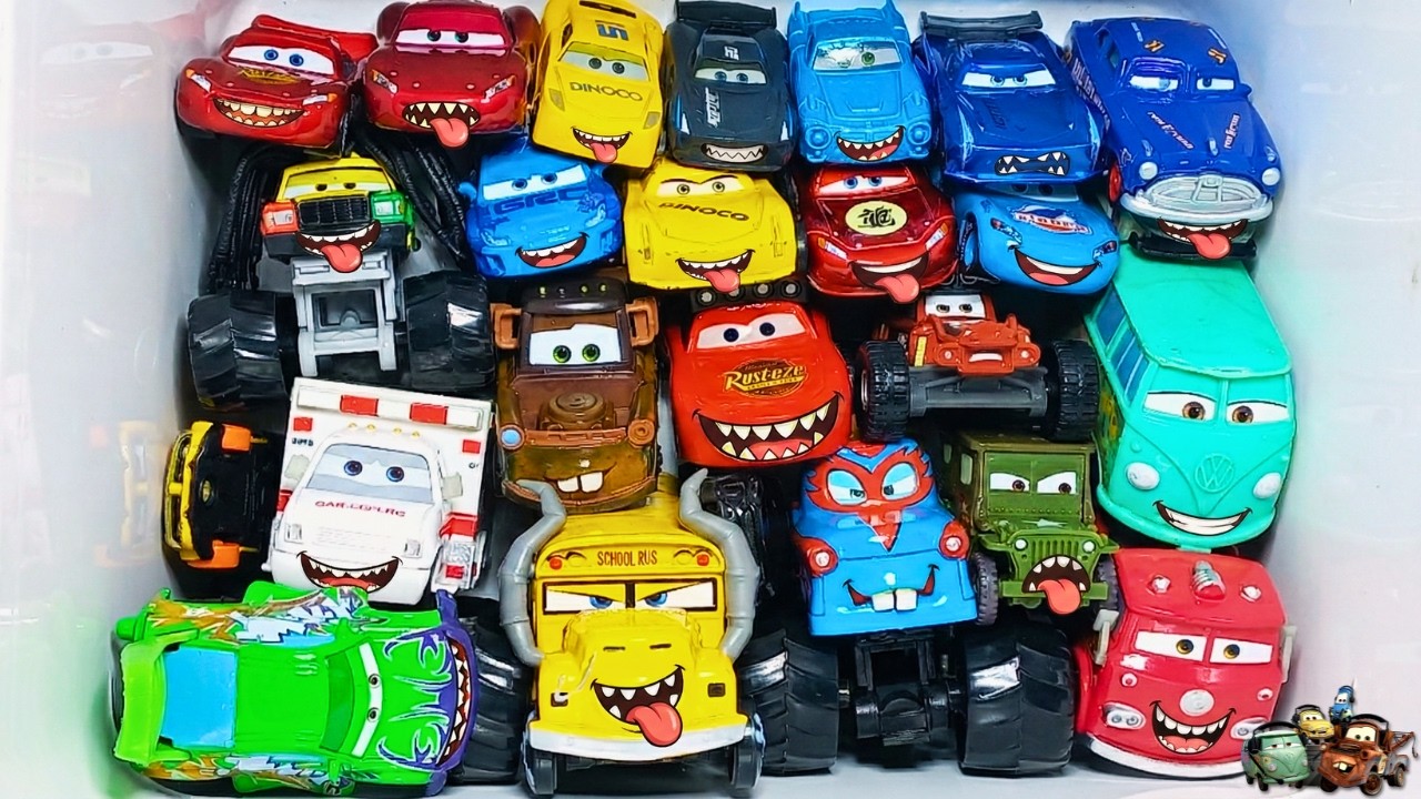 Disney Pixar Cars Unboxing Review | Lightning McQueen, Tow Mater, Chick Hicks, Sally , Cruz ASMR Car