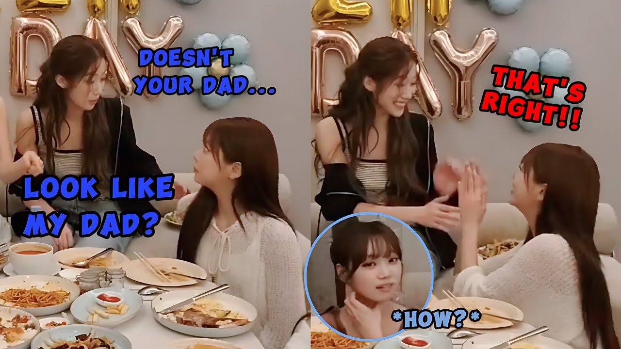 KAZUHA and EUNCHAE were shocked by the resemblance between their fathers (ft. confused CHAEWON)